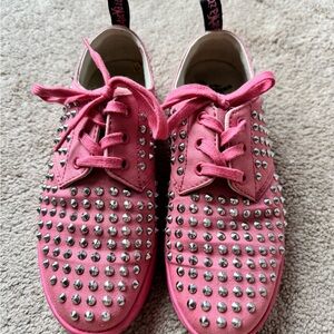 Dr. Martens SoStud Canvas Pink Studded Sneakers 8L